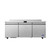 Atosa AWR72SD 72"W Worktop Refrigerator with Backsplash, Self Contained Rear Mount (3) Door (6) Shelves, 18.89 Cu.Ft Capacity, Refrigerant R290