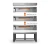 Wood Stone WS-HD-6445-E-03-LN1 63"W AMP Series 64 Electric Deck Oven High Temprature, Single, 11.3 Sq.Ft Baking Surface Area, (11)12" Pizza Capacity, 10.1 kW/Deck
