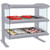 Hatco HXMH-54D 57.9"W Heated LED Horizontal Merchandiser, Countertop Display, 2 Shelves, 20 Rods, Thermostatic Control, 3300 Watts, Infrared Heat