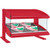 Hatco HXMS-24 27.9"W Heated LED Slant Merchandiser, Countertop Display, 1 Shelf, 5 Rods, Thermostatic Control, 700 Watts, Infrared Heat