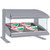 Hatco HXMS-54 57.9"W Heated LED Slant Merchandiser, Countertop Display, 1 Shelf, 10 Rods, Thermostatic Control, 1650 Watts, Infrared Heat