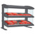 Hatco HXMS-48D 51.9"W Heated LED Slant Merchandiser, Countertop Display, 2 Shelves, 18 Rods, Thermostatic Control, 2900 Watts, Infrared Heat
