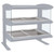 Hatco HZMH-60D 63.9"W Horizontal Heated Zone Merchandiser, Countertop Display, 2 Shelves, 12 Heating Zones, 18 Rods, 4300 Watts, LED Lighting, Thermostatic Control, Infrared Heat