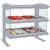 Hatco HZMH-48D 51.9"W Horizontal Heated Zone Merchandiser, Countertop Display, 2 Shelves, 8 Heating Zones, 12 Rods, 3000 Watts, LED Lighting, Thermostatic Control, Infrared Heat
