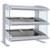 Hatco HZMS-30D 33.9"W Slant Heated Zone Merchandiser, Countertop Display, 2 Shelves, 8 Heating Zones, 8 Rods, 2700 Watts, LED Lighting, Thermostatic Control, Infrared Heat