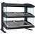 Hatco HZMS-60D 63.9"W Slant Heated Zone Merchandiser, Countertop Display, 2 Shelves, 12 Heating Zones, 18 Rods, 4300 Watts, LED Lighting, Thermostatic Control, Infrared Heat
