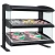 Hatco HZMS-54D 57.9"W Slant Heated Zone Merchandiser, Countertop Display, 2 Shelves, 12 Heating Zones, 12 Rods, 4200 Watts, LED Lighting, Thermostatic Control, Infrared Heat