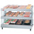Hatco GR3SDS-33D 33.18"W Glo-Ray® Slant Heated Glass Merchandising Warmer, Countertop Display, 2 Shelves, 18 Rods, 2227 Watts, LED Lighting, Thermostat, Heated Glass Shelves
