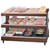Hatco GR3SDS-27D 27.18"W Glo-Ray® Slant Heated Glass Merchandising Warmer, Countertop Display, 2 Shelves, 15 Rods, 1769 Watts, LED Lighting, Thermostat, Heated Glass Shelves