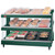 Hatco GR3SDS-27D 27.18"W Glo-Ray® Slant Heated Glass Merchandising Warmer, Countertop Display, 2 Shelves, 15 Rods, 1769 Watts, LED Lighting, Thermostat, Heated Glass Shelves
