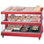 Hatco GR3SDS-27D 27.18"W Glo-Ray® Slant Heated Glass Merchandising Warmer, Countertop Display, 2 Shelves, 15 Rods, 1769 Watts, LED Lighting, Thermostat, Heated Glass Shelves