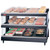Hatco GR3SDS-27D 27.18"W Glo-Ray® Slant Heated Glass Merchandising Warmer, Countertop Display, 2 Shelves, 15 Rods, 1769 Watts, LED Lighting, Thermostat, Heated Glass Shelves