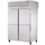 True STG2RPT-4HS-2G-HC 52 5/8"W SPEC SERIES Pass-Thru Refrigerator, (4) Solid Half Front and (2) Glass Rear Swing Doors, (2) Sections, Top Mount, 1/2 HP