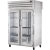 True STR2HPT-2G-2S 52 5/8"W SPEC SERIES Pass-Thru Heated Holding Cabinet, (2) Full-Height Glass Front and (2) Full-Height Solid Rear Swing Doors, (2) Sections, Top Mount, 3000 Watts, 56 cu. ft.