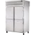 True STR2RPT-4HS-2S-HC 52 5/8"W SPEC SERIES Pass-Thru Refrigerator, (4) Solid Half-Height Front and (2) Solid Full-Height Rear Swing Doors, (2) Sections, Top Mount, 1/2 HP, 50.4 cu. ft.