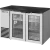True TBB24-48-2G-Z1-BST-S-1 48 1/8"W Single Zone Back Bar Cooler, (2) Glass Swing Doors, Stainless Steel Exterior and Black Sub Top, 1/5 HP, 11.92 cu. ft.