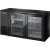 True TBB24-60-2G-Z1-BST-B-1 60 1/8"W Single Zone Back Bar Cooler, (2) Glass Swing Doors, Black Exterior and Black Sub Top, 1/4 HP