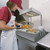 Hatco GRFHS-PT16 16.38"W Glo-Ray® Pass-Through Portable Fry Holding Station, Thermostatically Controlled Heated Base, Overhead Ceramic Heating Elements, 120 Volts, 1090 Watts