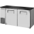 True TBB24-60-2S-Z1-BST-S-1 60 1/8"W Single Zone Back Bar Cooler, (2) Solid Swing Doors, Stainless Steel Exterior and Black Sub Top, 1/4 HP, 16.22 cu. ft.