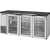 True TBB24-72-3G-Z1-BST-S-1 72 1/8"W Single Zone Back Bar Cooler, (3) Glass Swing Doors, Stainless Steel Exterior and Black Sub Top, 1/4 HP, 20.73 cu. ft.