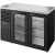 True TBR48-RISZ1-L-B-GG-1 48"W Black Single-Zone Reach-In Back Bar Refrigerator, (2) Glass Swing Doors, (2) Sections, Left Side Mount, 1/5 HP, 11.7 cu. ft.