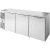 True TBR84-PTSZ1-L-S-SSS-SSS-1 84"W Stainless Steel Single-Zone Pass-Thru Back Bar Refrigerator, (3) Solid Front and (3) Solid Rear Swing Doors, (3) Sections, Left Side Mount, 1/4 HP, 27 cu. ft.