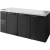 True TBR84-RISZ1-L-B-SSS-1 84"W Black Single-Zone Reach-In Back Bar Refrigerator, (3) Solid Swing Doors, (3) Sections, Left Side Mount, 1/4 HP, 25 cu. ft.
