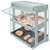 Hatco GRHW-1SGDS Glo-Ray® Heated Glass Mini-Merchandiser, 22.61" W, Dual Slant Shelves, Heated Glass Upper Shelf, Heated Base, Sneeze Guard, 4 Bulbs, 120 Volts, 1330 Watts