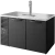True TDR60-PTSZ1-L-B-SS-SS-1 60"W Black Single-Zone Pass-Through Draft Beer Dispenser, (4) Solid Swing Doors, (2) Sections, (1) Single-Faucet Draft Tower, Left Side Mount, 1/4 HP, 16.2 cu. ft.