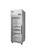 Atosa PLUS-R1-GS-L-PT 30"W Top Mount Pass-Thru Front Glass/Rear Solid Door Refrigerator, (1) Section (2) Doors (4) Shelves 23.7 Cu.Ft Capacity, Refrigerant R290, Left Hinged Door