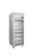 Atosa PLUS-R1-GS-L-PT 30"W Top Mount Pass-Thru Front Glass/Rear Solid Door Refrigerator, (1) Section (2) Doors (4) Shelves 23.7 Cu.Ft Capacity, Refrigerant R290, Left Hinged Door
