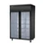Atosa PLUS-F2B-GD-S-PT 53"W Top Mount Pass-Thru Front/Rear Glass Door Refrigerator, (2) Section (4) Doors (8) Shelves 46.3 Cu.Ft Capacity, Black, Refrigerant R290