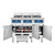 Atosa AEFF-50-3T 51"W CookRite Open Fryer w/ Filtration System, Electric, Left Full & Right Split Vat, (2) x 50lb+(2) x 25lb Oil Capacity Tank, (2) Fryer Basket/Tank, 2x17kW + 2x(8.5)kW