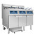 Atosa AEFF-50-3T 51"W CookRite Open Fryer w/ Filtration System, Electric, Left Full & Right Split Vat, (2) x 50lb+(2) x 25lb Oil Capacity Tank, (2) Fryer Basket/Tank, 2x17kW + 2x(8.5)kW
