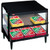 Hatco GRPWS-2424D Glo-Ray® Slant Display Pizza Warmer, 24"W × 24"D, Dual Shelf, Heated Base Only, 4 LED Lights, 120 Volts, 1200 Watts
