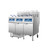 Atosa AEFF-50-3B 51"W CookRite Open Fryer w/ Filtration System, Electric, Full Vat, (3) x 50lb Oil Capacity Tank, (2) Fryer Baskets/Tank, (3) x 17kW, Baskets Auto Lift
