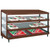 Hatco GRPWS-4818T Glo-Ray® Slant Display Pizza Warmer, 48"W × 18"D, Triple Shelf, Heated Base Only, 12 LED Lights,120/208–240 Volts, 2880 Watts