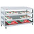 Hatco GRPWS-4818T Glo-Ray® Slant Display Pizza Warmer, 48"W × 18"D, Triple Shelf, Heated Base Only, 12 LED Lights,120/208–240 Volts, 2880 Watts