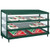 Hatco GRPWS-4818T Glo-Ray® Slant Display Pizza Warmer, 48"W × 18"D, Triple Shelf, Heated Base Only, 12 LED Lights,120/208–240 Volts, 2880 Watts