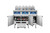 Atosa AEFF-50-3TB 51"W CookRite Open Fryer w/ Filtration System, Electric, Split Vat, (2) x 50lb + (2) x 25lb Oil Capacity Tank, (2) Fryer Baskets/Tank, (2)  x 17kW + (2) x 8.5kW, Basket Auto Lift
