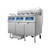 Atosa AEFF-50-3TB 51"W CookRite Open Fryer w/ Filtration System, Electric, Split Vat, (2) x 50lb + (2) x 25lb Oil Capacity Tank, (2) Fryer Baskets/Tank, (2)  x 17kW + (2) x 8.5kW, Basket Auto Lift