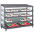 Hatco GRPWS-4818Q Glo-Ray® Slant Display Pizza Warmer, 48"W × 18"D, Quadruple Shelf, Heated Base Only, 16 Display Lights, 120/208–240 Volts, 3840 Watts
