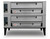 Marsal SD-866 Stacked Two 7”H x 44" x 66" Baking Chambers Commercial Gas Double Deck Pizza Ovens | 2-Stacked Ovens with Sixteen 16” Pie Capacity, 7 inch High Door per section and (2) 44" x 66" Cooking Surfaces (2) 130,000 BTU