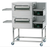 Lincoln 1180-V Double Deck Ventless Impinger II Express Conveyorized Oven Package with 28 inch Long Cooking Chamber and 18” Wide Conveyor Belt | Two-Stacked Electric Pizza Ovens