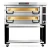 PizzaMaster PM832 800 Series Two Deck Electric Modular Pizza Ovens with Three 16"W Stone Hearth per Deck | Six (6) 16 inch Wide Stones Double Deck Commercial Ovens with Electronic Control & Digital Display