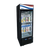 Atosa MCF8725GR 24.2" W Black Stainless Steel 1-Section Glass Door Refrigerator Merchandiser - 115 Volts