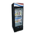 Atosa MCF8722GR 27" W Black Stainless Steel 1-Section Glass Door Refrigerator Merchandiser - 115 Volts, Self-Contained, Bottom Mounted, R290