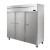 Blue Air BSR72T-HC 81'' 72 cu. ft. Top Mounted 3 Section Solid Door Reach-In Refrigerator, R-290 Refrigerant