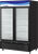 Air BKGM49B-HC 54.38"  Black Finish Two Glass Door (Swing) Refrigerator Merchandiser, 49 Cu. Ft, Refrigerant R290