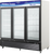 Blue Air BKGF72-HC 82.00'' 72 cu. ft. 3 Section White Glass Door Merchandiser Freezer, Refrigerant R290